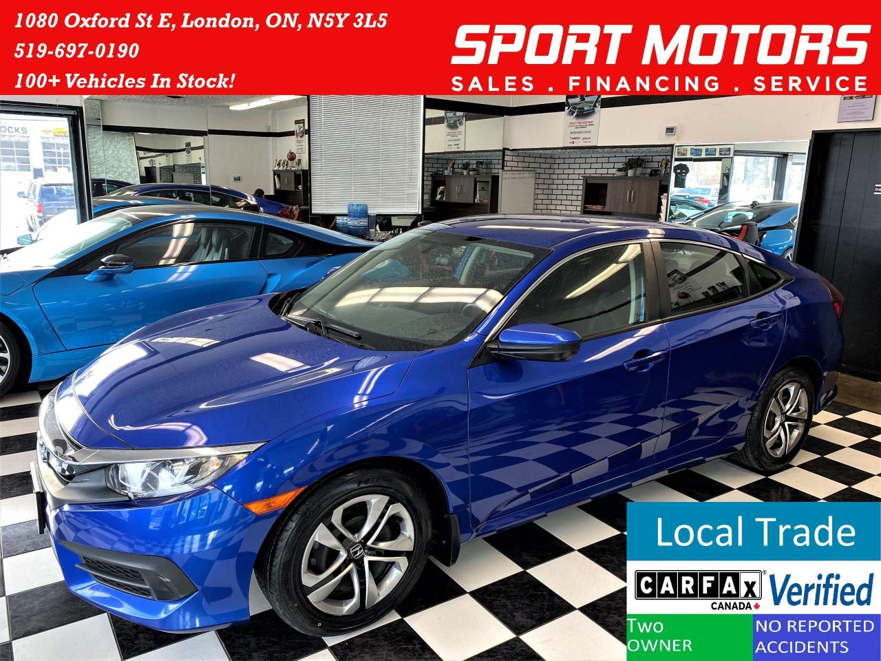 Used 2017 Honda Civic LX+New Tires & Brakes+ApplePlay+ACCIDENT FREE for sale in London, ON