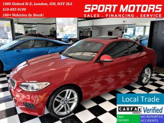 Used 2016 BMW 228i xDrive 228i xDrive M PKG+Roof+GPS+Sensors+ACCIDENT FREE for sale in London, ON