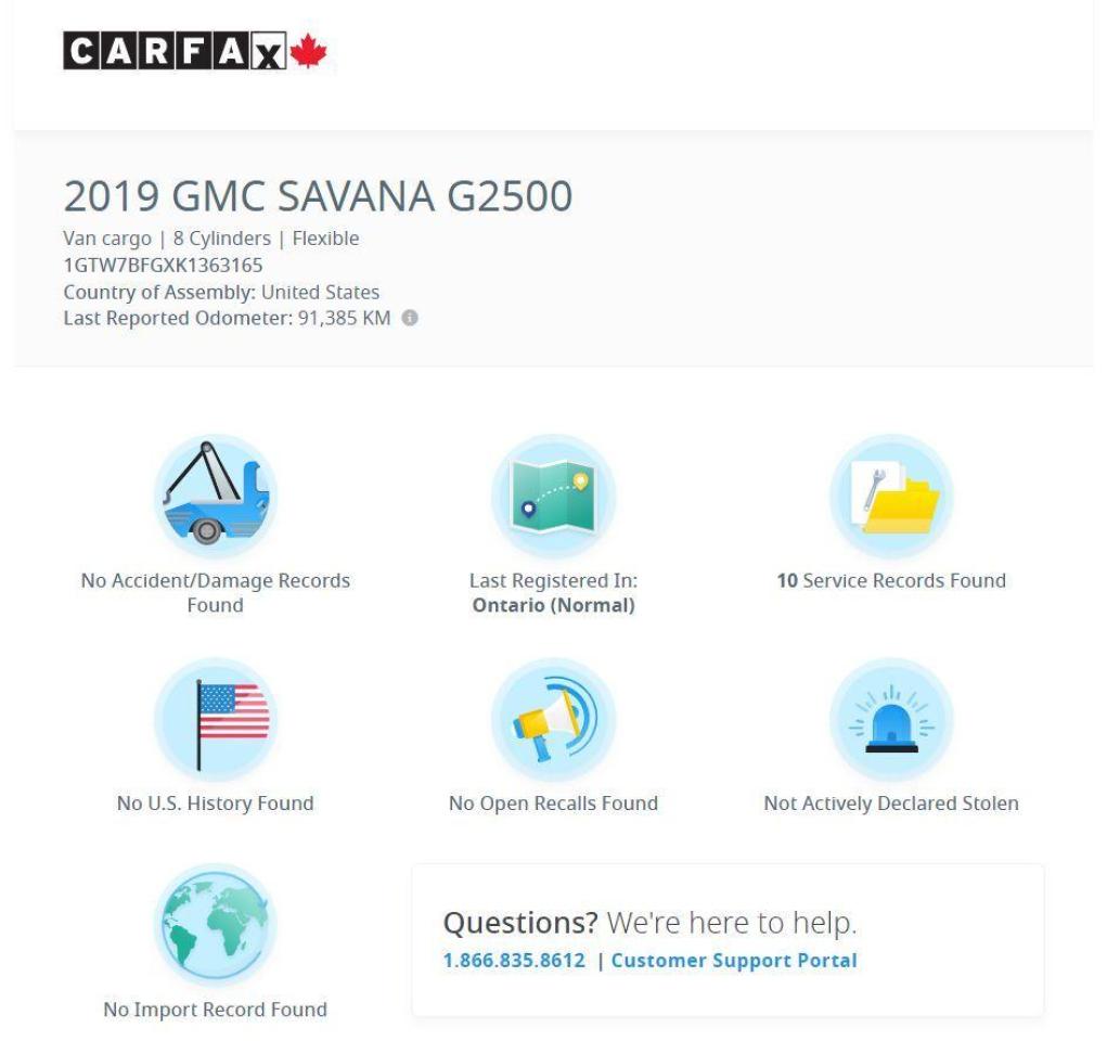 2019 GMC Savana 2500 Cargo 6.0L V8 Extended+Camera+ACCIDENT FREE Photo72