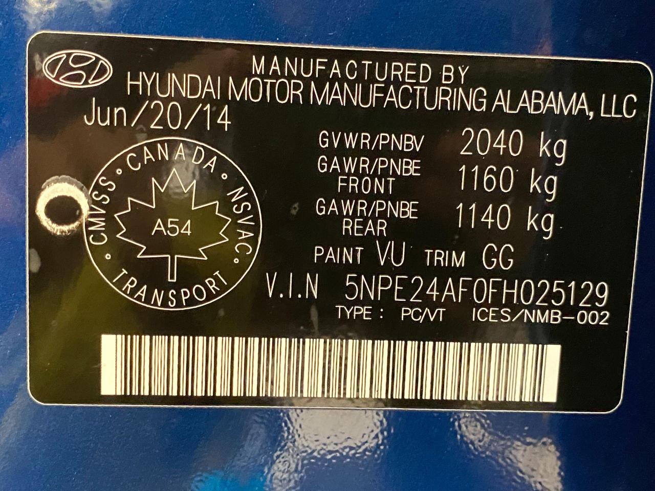 2015 Hyundai Sonata 2.4L GL+New Tires+Camera+HeatedSeats+ACCIDENT FREE - Photo #36