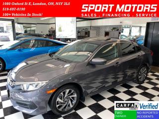 Used 2016 Honda Civic EX+Sunroof+Camera+ApplePlay+Alloys+ACCIDENT FREE for sale in London, ON