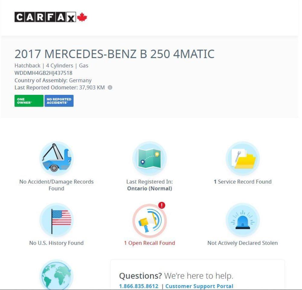 2017 Mercedes-Benz B-Class B250 4MATIC+Camera+GPS+Roof+NewBrakes+ACCIDENTFRE - Photo #13