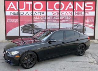 <p>***EASY FINANCE APPROVALS*** BMW BUILDS ONE OF THE BEST LUXURY MID-SIZE SPORT SEDANS AROUND!! THIS VEHCIEL HAS A SPORTIER ATTITUDE THAN MOST WITH RED LEATHER INTERIOR-NAVI-SUNROOF-BLUETOOTH-ALLOYS AND MORE! LOVE AT FIRST SIGHT! VEHICLE IS LIKE NEW! QUALITY ALL AROUND VEHICLE.  THE 2014 320i IS VERY IMPRESSIVE AND LOADED WITH FEATURES AND STYLING AND AN EMPHASIS ON SIMPLICITY AND FUNCTIONALITY LIKE NO OTHER. ABSOLUTELY FLAWLESS, SMOOTH, SPORTY RIDE AND GREAT ON GAS! MECHANICALLY A+ DEPENDABLE, RELIABLE, COMFORTABLE, CLEAN INSIDE AND OUT. POWERFUL YET FUEL EFFICIENT ENGINE. HANDLES VERY WELL WHEN DRIVING.</p><p> </p><p>****Make this yours today BECAUSE YOU DESERVE IT****</p><p> </p><p>WE HAVE SKILLED AND KNOWLEDGEABLE SALES STAFF WITH MANY YEARS OF EXPERIENCE SATISFYING ALL OUR CUSTOMERS NEEDS. THEYLL WORK WITH YOU TO FIND THE RIGHT VEHICLE AND AT THE RIGHT PRICE YOU CAN AFFORD. WE GUARANTEE YOU WILL HAVE A PLEASANT SHOPPING EXPERIENCE THAT IS FUN, INFORMATIVE, HASSLE FREE AND NEVER HIGH PRESSURED. PLEASE DONT HESITATE TO GIVE US A CALL OR VISIT OUR INDOOR SHOWROOM TODAY! WERE HERE TO SERVE YOU!!</p><p> </p><p>***Financing***</p><p> </p><p>We offer amazing financing options. Our Financing specialists can get you INSTANTLY approved for a car loan with the interest rates as low as 3.99% and $0 down (O.A.C). Additional financing fees may apply. Auto Financing is our specialty. Our experts are proud to say 100% APPLICATIONS ACCEPTED, FINANCE ANY CAR, ANY CREDIT, EVEN NO CREDIT! Its FREE TO APPLY and Our process is fast & easy. We can often get YOU AN approval and deliver your NEW car the SAME DAY.</p><p> </p><p>***Price***</p><p> </p><p>FRONTIER FINE CARS is known to be one of the most competitive dealerships within the Greater Toronto Area providing high quality vehicles at low price points. Prices are subject to change without notice. All prices are price of the vehicle plus HST, Licensing & Safety Certification. <span style=font-family: Helvetica; font-size: 16px; -webkit-text-stroke-color: #000000; background-color: #ffffff;>DISCLAIMER: This vehicle is not Drivable as it is not Certified. All vehicles we sell are Drivable after certification, which is available for $695 but not manadatory.</span> </p><p> </p><p>***Trade*** Have a trade? Well take it! We offer free appraisals for our valued clients that would like to trade in their old unit in for a new one.</p><p> </p><p>***About us***</p><p> </p><p>Frontier fine cars, offers a huge selection of vehicles in an immaculate INDOOR showroom. Our goal is to provide our customers WITH quality vehicles AT EXCELLENT prices with IMPECCABLE customer service. Not only do we sell vehicles, we always sell peace of mind!</p><p> </p><p>Buy with confidence and call today 416-759-2277 or email us to book a test drive now! frontierfinecars@hotmail.com Located @ 1261 Kennedy Rd Unit a in Scarborough</p><p> </p><p>***NO REASONABLE OFFERS REFUSED***</p><p> </p><p>Thank you for your consideration & we look forward to putting you in your next vehicle! Serving used cars Toronto, Scarborough, Pickering, Ajax, Oshawa, Whitby, Markham, Richmond Hill, Vaughn, Woodbridge, Mississauga, Trenton, Peterborough, Lindsay, Bowmanville, Oakville, Stouffville, Uxbridge, Sudbury, Thunder Bay,Timmins, Sault Ste. Marie, London, Kitchener, Brampton, Cambridge, Georgetown, St Catherines, Bolton, Orangeville, Hamilton, North York, Etobicoke, Kingston, Barrie, North Bay, Huntsville, Orillia</p>