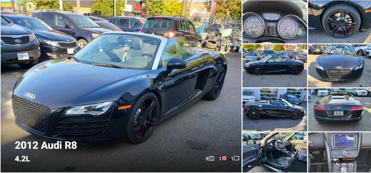 Used 2012 Audi R8 4.2 Spyder R Tronic for sale in Toronto, ON