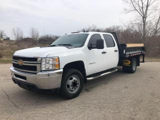 Used 2012 Chevrolet Silverado 3500 CREW CAB FLATBED- DROP DOWN SIDES for sale in Brantford, ON