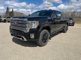 2021 Sierra 2500HD Black Diamond Edition Denali. Duramax Diesel, 5th wheel prep package, Heated/Cooled leather seats, sunroof, navigation, power folding boards, surround vision Cameras. This is a fully loaded Denali. Call Jason or Mike 1-800-305-3313