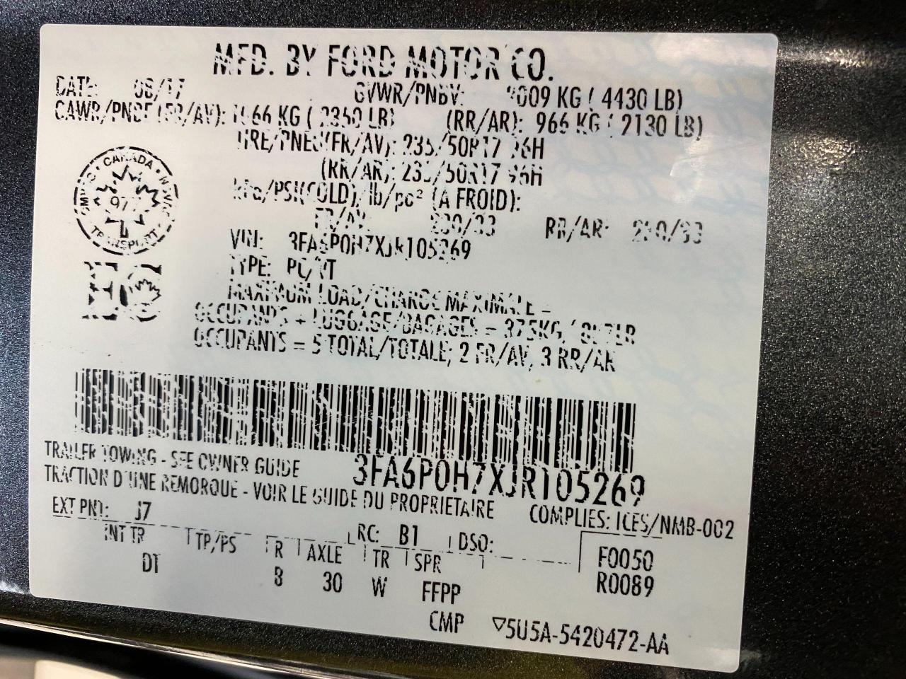 2018 Ford Fusion SE+New Tires+Camera+Accident FREE - Photo #39