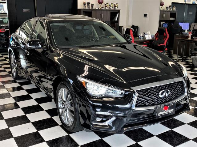 2018 Infiniti Q50 2.0t LUXE+AWD+Camera+Sunroof+Leather+ACCIDENT FREE Photo5