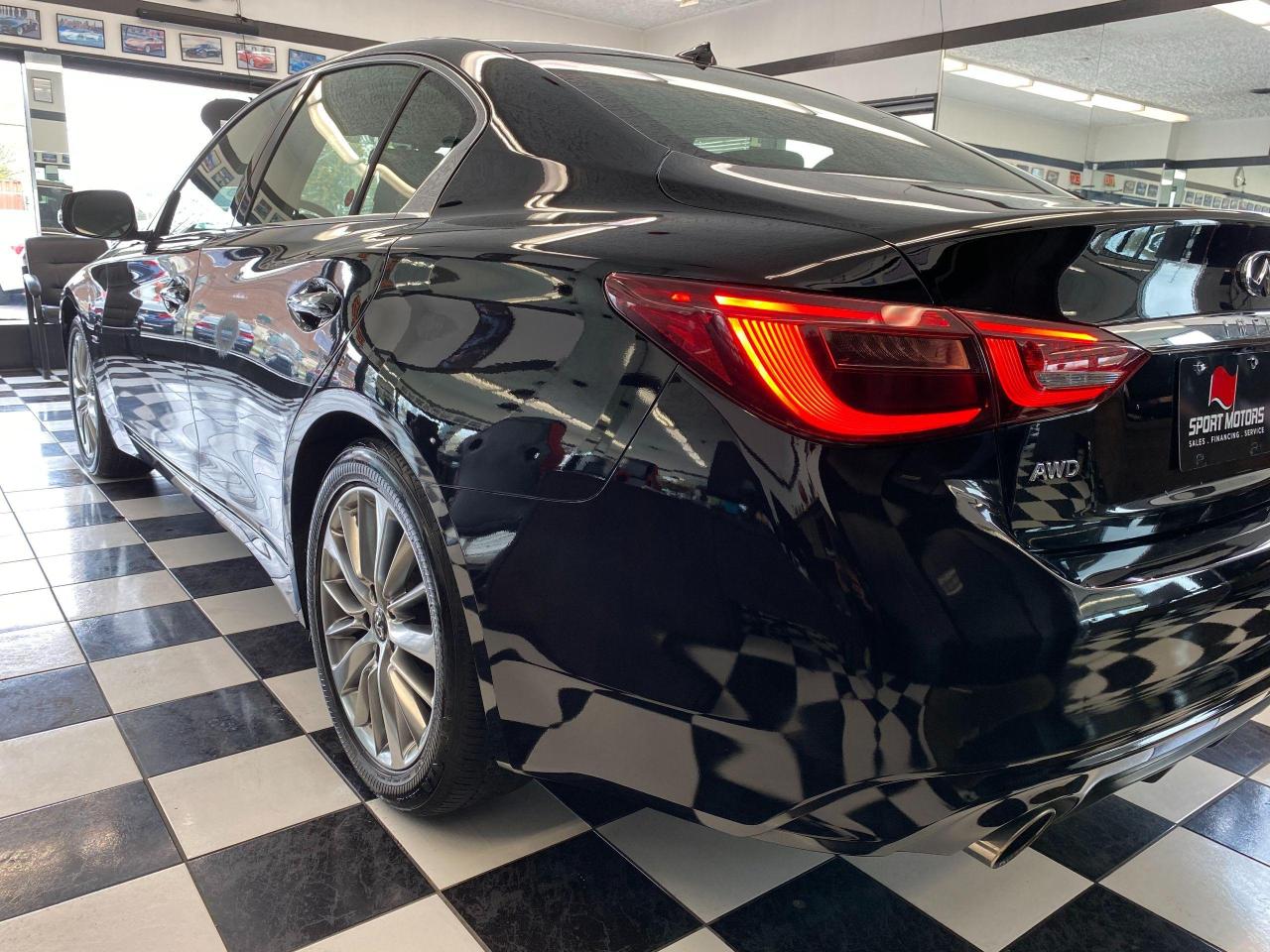 2018 Infiniti Q50 2.0t LUXE+AWD+Camera+Sunroof+Leather+ACCIDENT FREE Photo114