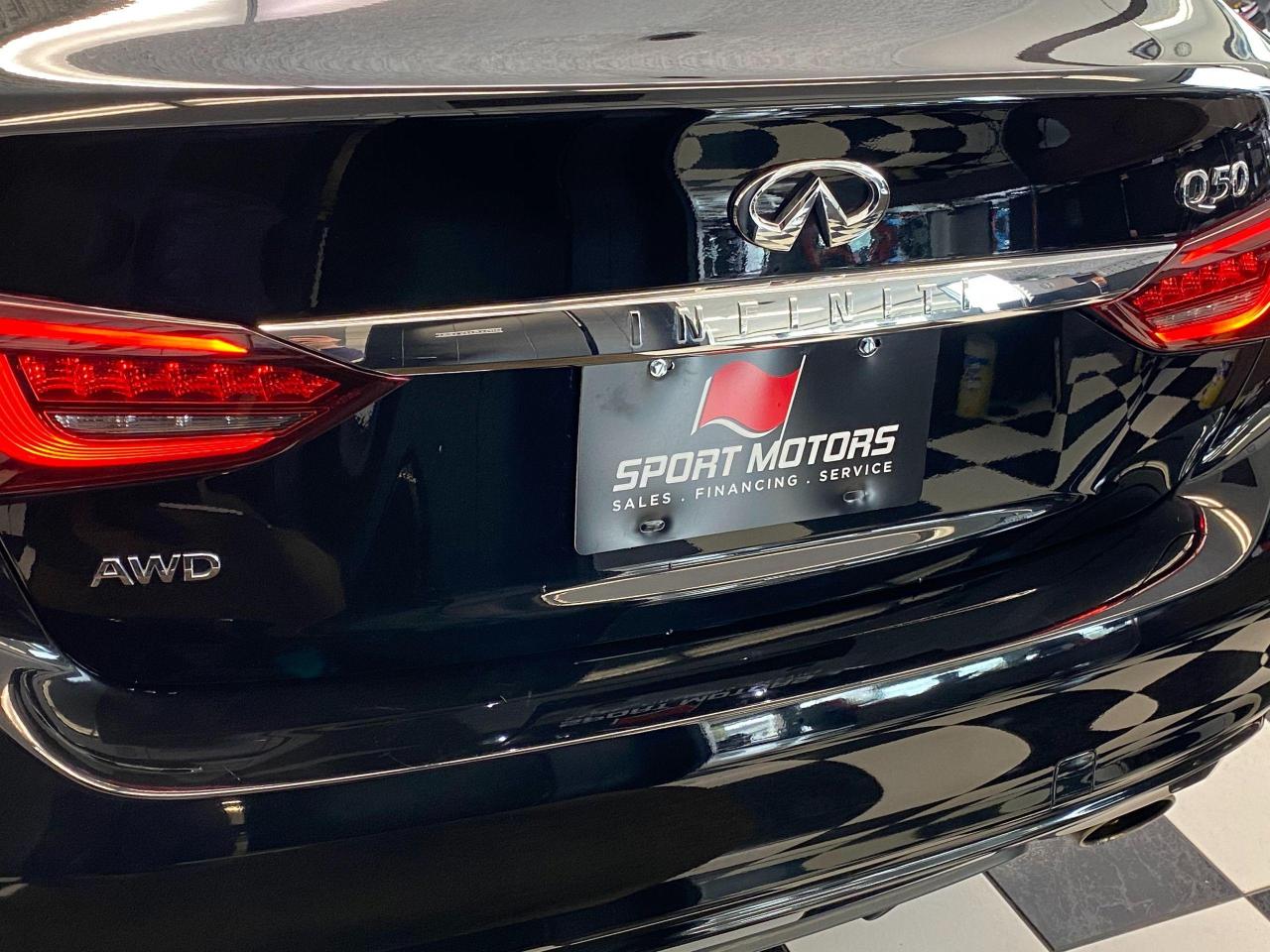 2018 Infiniti Q50 2.0t LUXE+AWD+Camera+Sunroof+Leather+ACCIDENT FREE Photo139