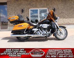 Used 2015 Harley-Davidson FLHT KSE CVO Limited 110SE, LOADED & FLAWLESS LOCAL TRADE, ONLY $150B/W for sale in Headingley, MB