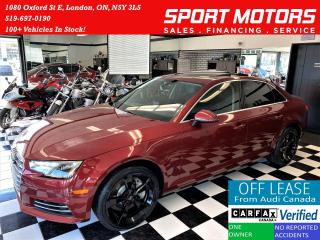 Used 2017 Audi A4 Quattro AWD+New Tires+Sensors+Roof+CLEAN CARFAX for sale in London, ON