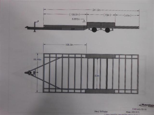 Image - 2022 Rainbow Tiny Home Frame Trailer 