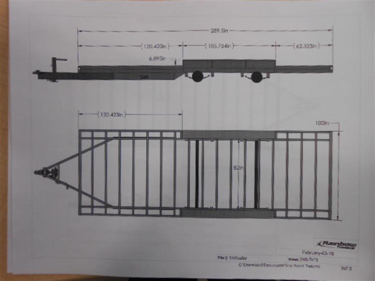 2022 Rainbow Tiny Home Frame Trailer  Photo2