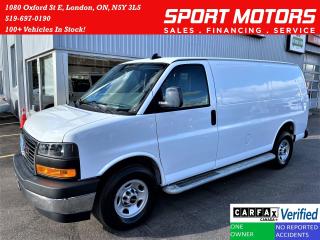 Used 2019 GMC Savana 2500 Cargo 6.0L V8+Camera+CLEAN CARFAX for sale in London, ON