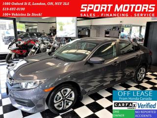 Used 2018 Honda Civic LX+ApplePlay+Camera+New Brakes+CLEAN CARFAX for sale in London, ON