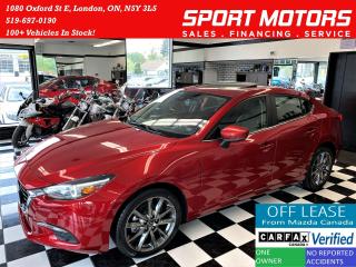 Used 2018 Mazda MAZDA3 GT+GPS+Camera+Leather+Roof+Lane Keep+CLEAN CARFAX for sale in London, ON