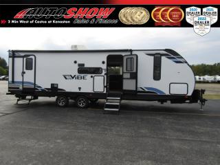 <p><strong>*** EASILY HALF-TON TOWABLE (ONLY 6400 LBS)! *** 33 FOOTER WITH SLEEP SPACE FOR UPTO TEN COMFORTABLY!! *** DOUBLE ENTRANCE + FIREPLACE + U-SHAPED DINETTE + LIVING ROOM SLIDE!!! ***</strong> Now available for pre-order, custom build the trailer of your dreams!  Or ask about any remaining 2022 models at clearance prices, while supplies last.  Please contact one of our reps for most current timelines, as well as next steps to get yours reserved today!<br /><br />This bunkhouse model is perfect for family trips! Lots of room for the entire family and privacy in the master bedroom.  This camper will allow you to conquer the great outdoors and start making family memories to cherish. Optioned with the Infinity Package, Convenience Package & Premium Packages (50-Inch LED TV w/ Bluetooth Sound Bar, Blackout Roller Shades, Chefs Appliance Package, new upgraded 200W Factory Roof-Mounted Solar Panel, Heated Tank Pads, Power Awning w, LED Awning Decorative Strip Lights, Fibreglass Front Cap, Teddy Bear Series Bunk Mattresses)......OUTDOOR SPEAKERS......OUTDOOR SHOWER......OUTDOOR KITCHEN w/ Mini Fridge, Induction Cooktop & Spray Port......UPGRADED A/C (15,000 BTU!!!)......Giant Panoramic Windows......Power Tongue Jack......Family Friendly U Shaped Dinette......Electric Fireplace......Double-Sized Bunk Beds......Pull Out Sofa......Frosted Glass Cabinets......Stovetop w/ Oven & Overhead Exhaust Fan w/ Light......Microwave......Farm Style Sink w/ Hi-Rise Faucet......Residential Sized Fridge......L Shaped Kitchen.....Kitchen Skylight......Private Master Bedroom......Skylight In Shower......Diamond Rock Guard......Pass-Through Storage......Dual Entrance (Direct entrances to the bathroom & living room - very convenient)......HD Stairs......Fibreglass Siding......Rear View Camera Prepped......Satellite / Cable Prepped......Dual Axle......Half Ton Towable (Only 6,350 Lbs)......1 Slideout.....Sleeps 10......34 Feet Long......and has Granite Decor</p><p>PLEASE NOTE: Stock images provided by manufacturer are very similar to finished product however may have slight differences in final trim based on option packages ordered and availability of features from manufacturer.<br /><br /><u><strong>ABOUT VIBE</strong></u><br />Synonymous with progress, the VIBE line from Forest River is the embodiment of evolution.  The standard Camp Anywhere package makes boondocking a breeze, as well as reducing your familys carbon footprint.  Whether connected at a site or not, youre equipped to truly live off the land with an industry-leading factory installed 190W solar panel and controller. Power your lights, your slides, your stereo, even your fridge and freezer from just the energy of the sun!<br /><br />Speaking of industry-leading, check out their wall-to-wall panoramic windows for the brightest happiest camper in (or out of) town.  Quality construction and luxury equipment come standard in all VIBE trailers, whether its their rolldown blackout blinds, fibreglass high-insulation walls, hidden-hinge cabinetry, enclosed underbelly & heated tanks, power stabilizer jacks, or interior-designer selected finishings.  Fireplace, backsplash, and yes even the flat-screen TVs are all included with your purchase of a VIBE trailer.<br /><br />Easily half-ton towable, the VIBE line was engineered with weight-efficiency front of mind.  Aluminum-framing is used inside walls and slides for strength and longevity.  The innovative Accessibelly undercarriage (pictured a suspended drop ceiling) allows for easy service and maintenance access to all major components while maintaining the benefits of an enclosed underbelly no more cutting then patching your underbelly, just simply open a panel then slide it back once done.  Wide-track Dexter axles are spread 42 apart, minimizing tongue weight and smoothing towing on all surfaces.  Even the central heat duct vents have been moved off the floor and onto the side-walls, virtually eliminating air borne dust and allergens that normally collect inside.<br /><br />Whether youre a first-time camper, or a seasoned expert, the VIBE has been designed with features youll appreciate. Creating comfortable and enjoyable camping memories for years to come is what VIBE is all about. Treat yourself, stop in and see the Forest River future of camping today.<br /><br />Will accept trades. Please call (204) 489-4494 or View at 3165 McGillivray Blvd. (Conveniently located two minutes West from Costco at corner of Kenaston and McGillivray Blvd.)<br /><br />In addition to this please view our complete inventory of used trucks, used SUVs, used vans, used RVs, and used cars in Winnipeg on our new website: <a href=\https://www.autoshowwinnipeg.com/\>WWW.AUTOSHOWWINNIPEG.COM</a><br /><br />Complete comprehensive warranty is available for this camper. Please ask for warranty option details. All advertised prices and payments plus taxes (where applicable).<br /><br />Winnipeg, MB - Manitoba Dealer Permit # 4908</p>     <p>Sold to another happy customer</p>
