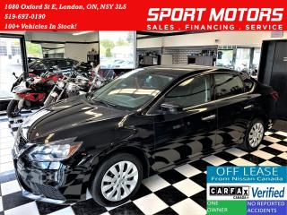 Used 2018 Nissan Sentra SV+Push Start+Dual Temp+Camera+CLEAN CARFAX for sale in London, ON