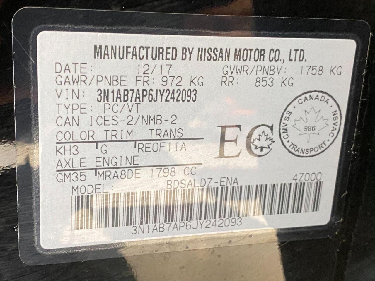 2018 Nissan Sentra SV+Push Start+Dual Temp+Camera+CLEAN CARFAX - Photo #42