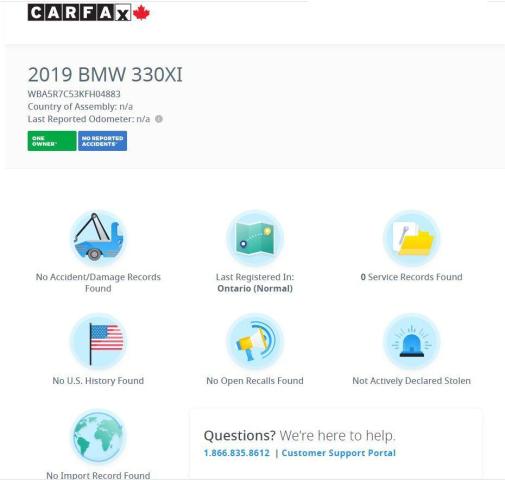 2019 BMW 3 Series 330i xDrive+ApplePlay+LaneKeep+PDC+CLEAN CARFAX Photo13