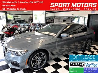 Used 2017 BMW 5 Series 530i xDrive+MPKG+TECH+AdaptiveCruise+ACCIDENT FREE for sale in London, ON