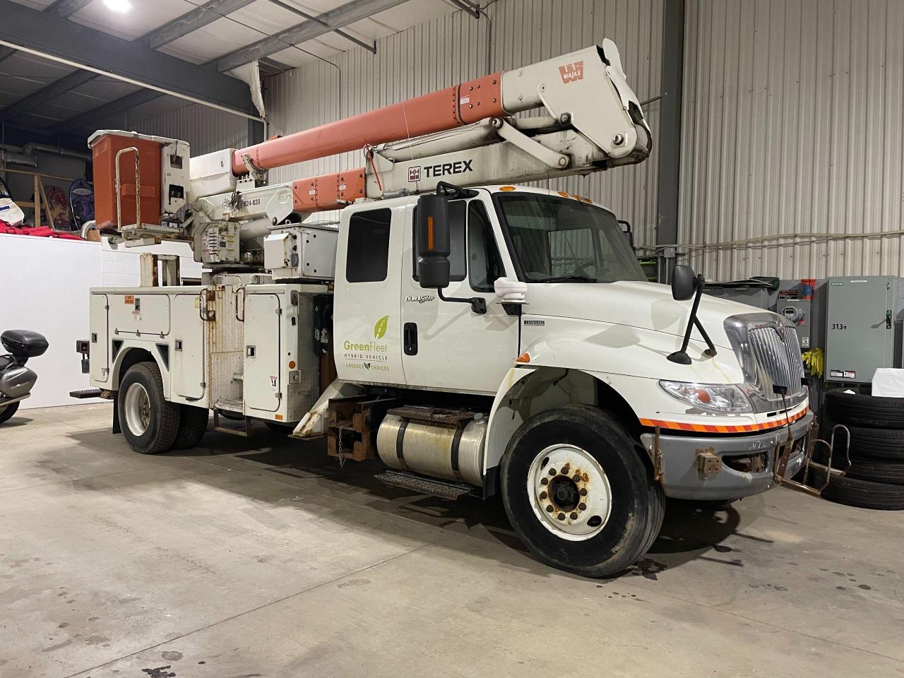 <p><span style=text-decoration: underline;><strong>ON HOLD- DEPOSIT- SALE PENDING</strong></span></p><p><strong>UNIQUE OPPORTUNITY TO BUY A HIGHLY SOUGHT AFTER BUCKET TRUCK</strong>- <span style=text-decoration: underline;>Non Runner</span>- Truck appears to have a bent pushrod- 2010 International 4400 DuraStar. 7.6L MaxxForce DT with only 141KM. Well maintained based on the Documented Service History on the CarFax through Hydro One. Engine is partially dismantled. We are not mechanics and are selling this As-Is because we do not have an on-site mechanic at any rate lower that $126/ hour. This is a $45-50K rig every day of the week. </p><p>Truck is the Extended Cab model and the apparatus is a <strong>Single Man fully insulated Terex Hi Ranger HR46M</strong> (with Jibb or Material Handler) with a working height over 50 feet. Has outriggers and is built with an all fiberglass sealed service body. </p><p>37000 lbs GVWR (14000 lbs Front- 23000 lbs Rear)</p><p>Sits on 545 Wheelbase.</p><p><strong>Please Read the entire listing above and verbiage below before Messaging Is this Available </strong></p><p>Here is the CarFax:</p><p>https://vhr.carfax.ca/?id=xWVp8uSjZ6WqP0N%2BYtgcanH%2Fk2NMrOWw</p><p><strong>No extra fees, plus HST only.</strong></p><p>Jeff Stewart- 9053082384 (cell/text)<br />Joe Domotor- 5197550400 (cell/text)</p><p>Email- jdomotor@live.ca<br />Website- www.jdomotor.ca</p><p>Please be Mindful that we are a Two (2) Man Crew and function off <span style=text-decoration: underline;>Appointment Only</span>.</p><p>You must Call, Text or Message prior to coming out. Phone Numbers are listed but Facebook sometimes Hides them.</p><p>Please Refrain from the <em>Is This Available</em> Auto-Message. Listings are taken down as soon as they are sold.</p><p><strong>1-430 Hardy Rd, Brantford, Ontario, Canada</strong></p>