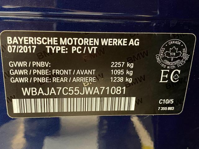 2018 BMW 5 Series 530i xDrive M PKG+3D Camera+GPS+CLEAN CARFAX Photo60