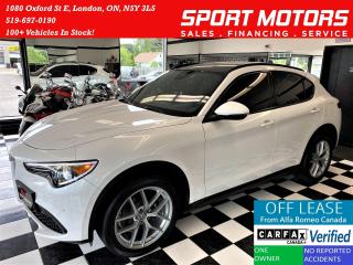 Used 2018 Alfa Romeo Stelvio Ti Sport AWD+Assist PKG2+Roof+GPS+CLEAN CARFAX for sale in London, ON