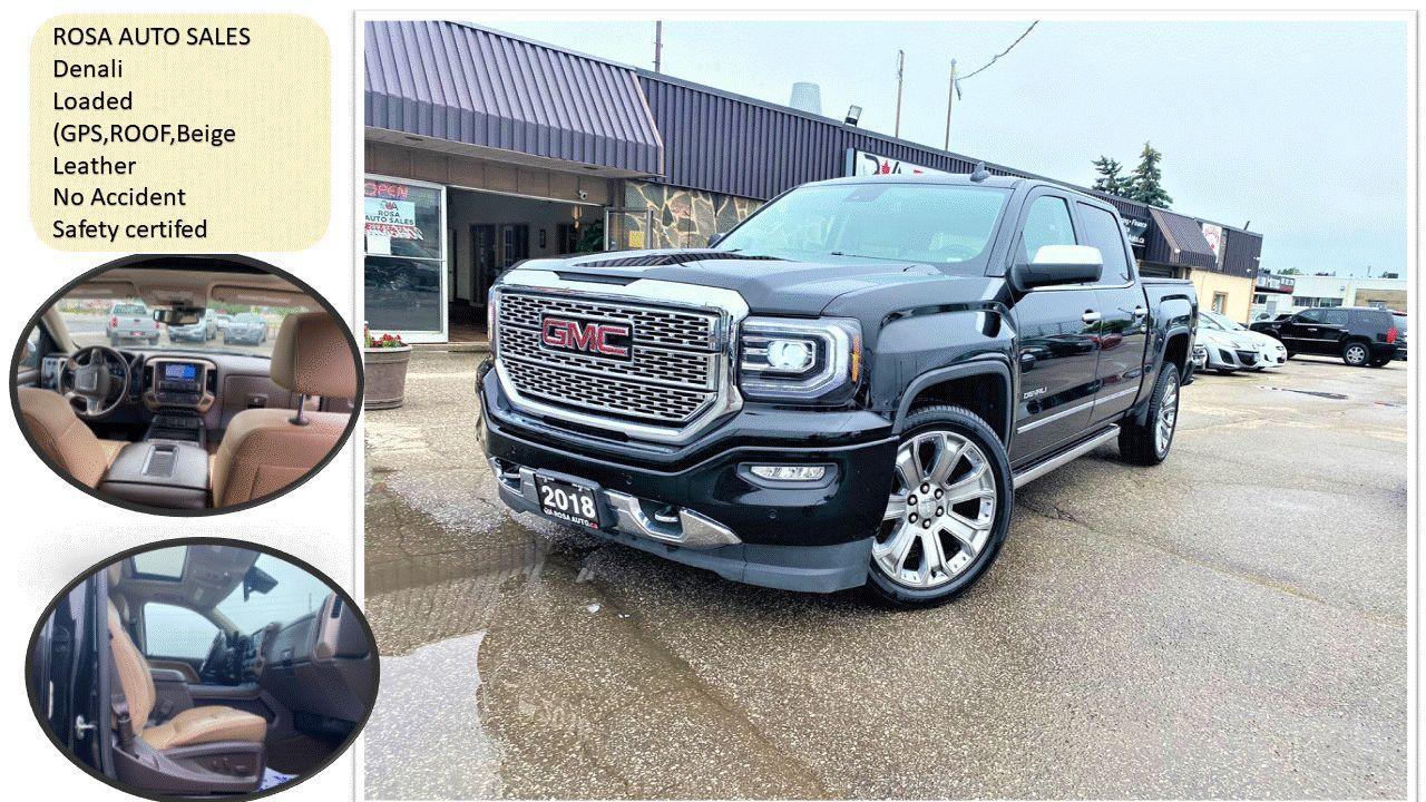2018 GMC Sierra 1500 4WD Crew Cab 143.5" Denali beige Leather No Accide