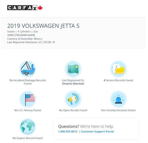 2019 Volkswagen Jetta Comfortline+Camera+Bluetooth+Cruise+CLEAN CARFAX Photo12