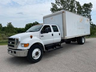 Used 2007 Ford F-650 CREW CAB BOX TRUCK- CAT C7 for sale in Brantford, ON
