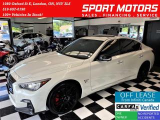 Used 2019 Infiniti Q50 I-Line Red SPORT 400 AWD+TECH+360 Cam+CLEAN CARFAX for sale in London, ON