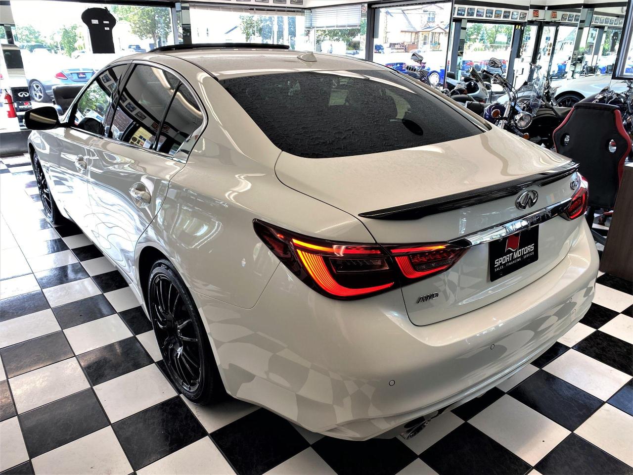 2019 Infiniti Q50 I-Line Red SPORT 400 AWD+TECH+360 Cam+CLEAN CARFAX - Photo #2
