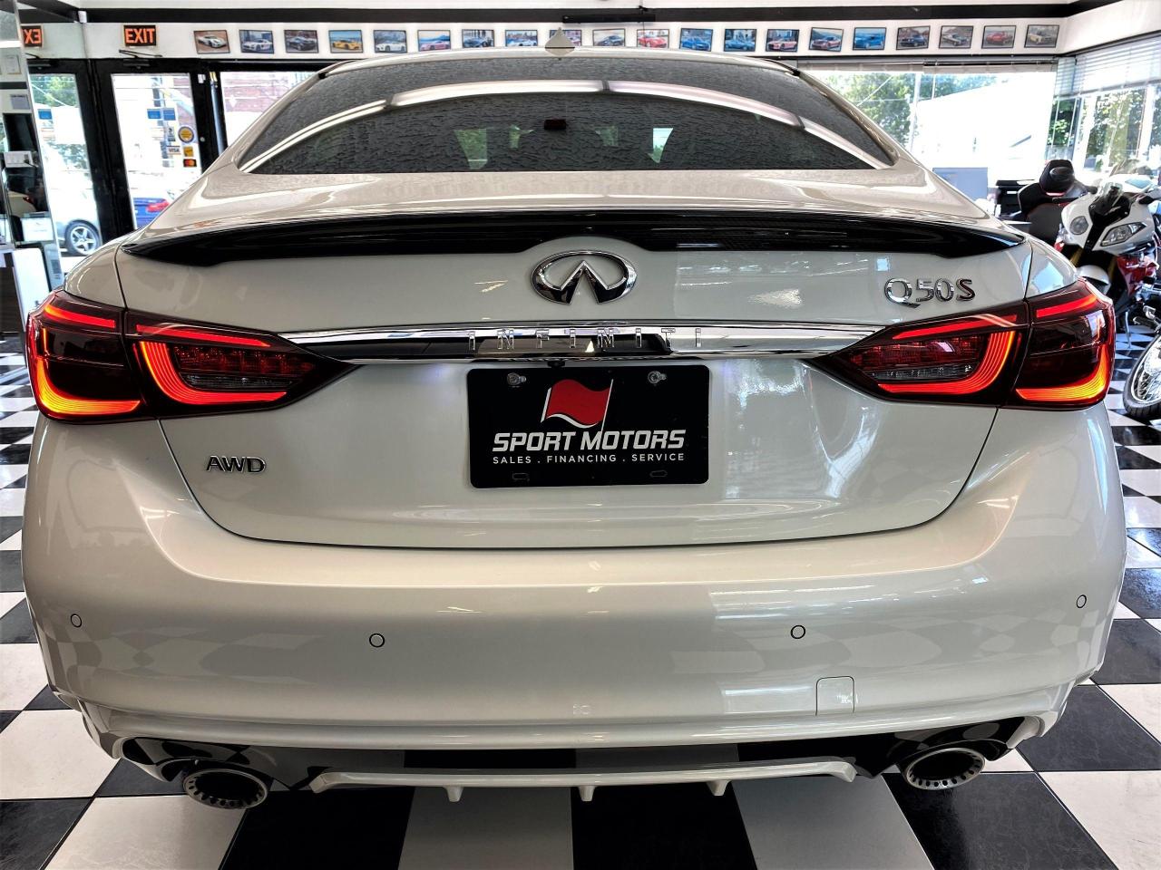 2019 Infiniti Q50 I-Line Red SPORT 400 AWD+TECH+360 Cam+CLEAN CARFAX - Photo #3