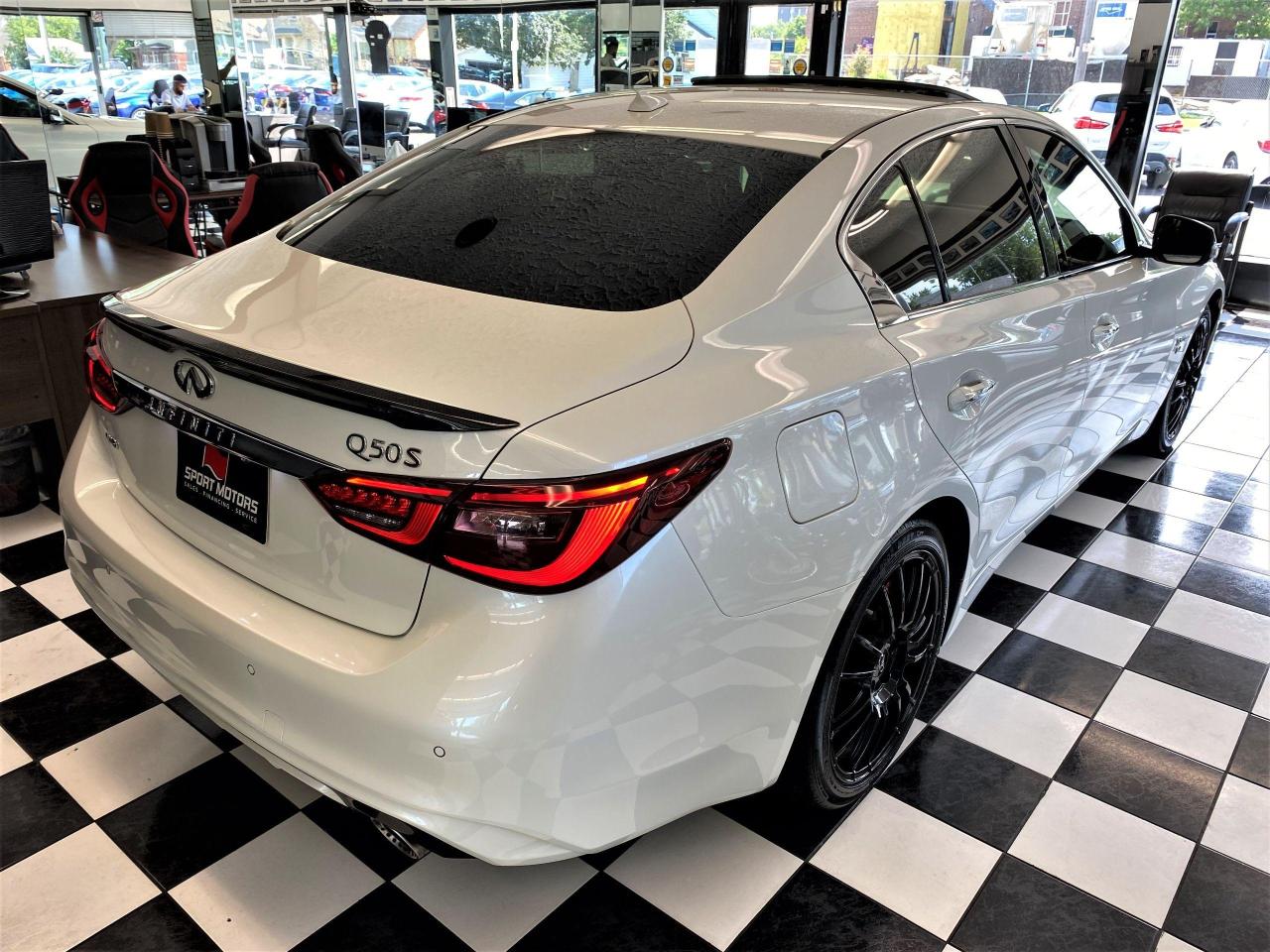 2019 Infiniti Q50 I-Line Red SPORT 400 AWD+TECH+360 Cam+CLEAN CARFAX - Photo #4