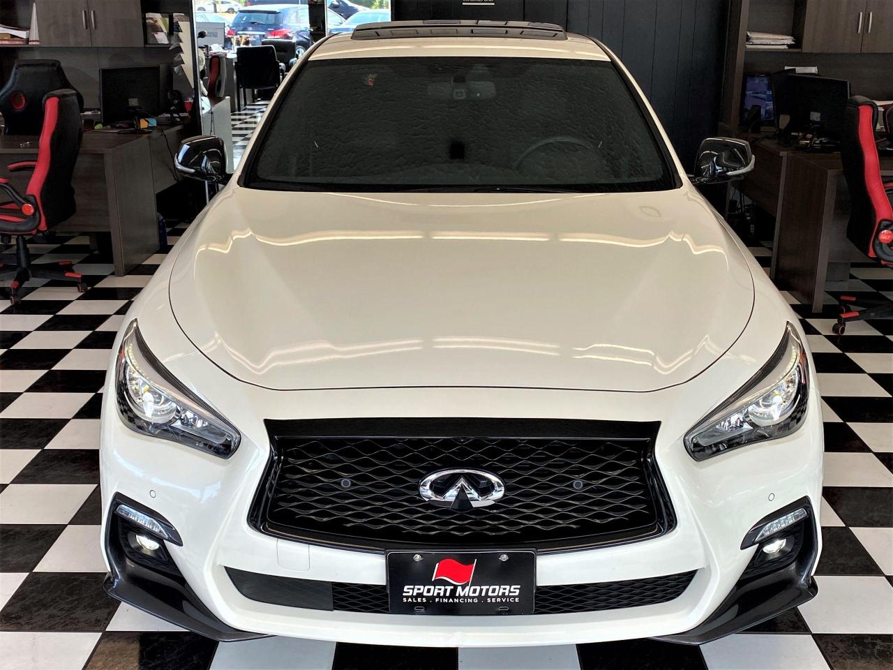 2019 Infiniti Q50 I-Line Red SPORT 400 AWD+TECH+360 Cam+CLEAN CARFAX - Photo #6