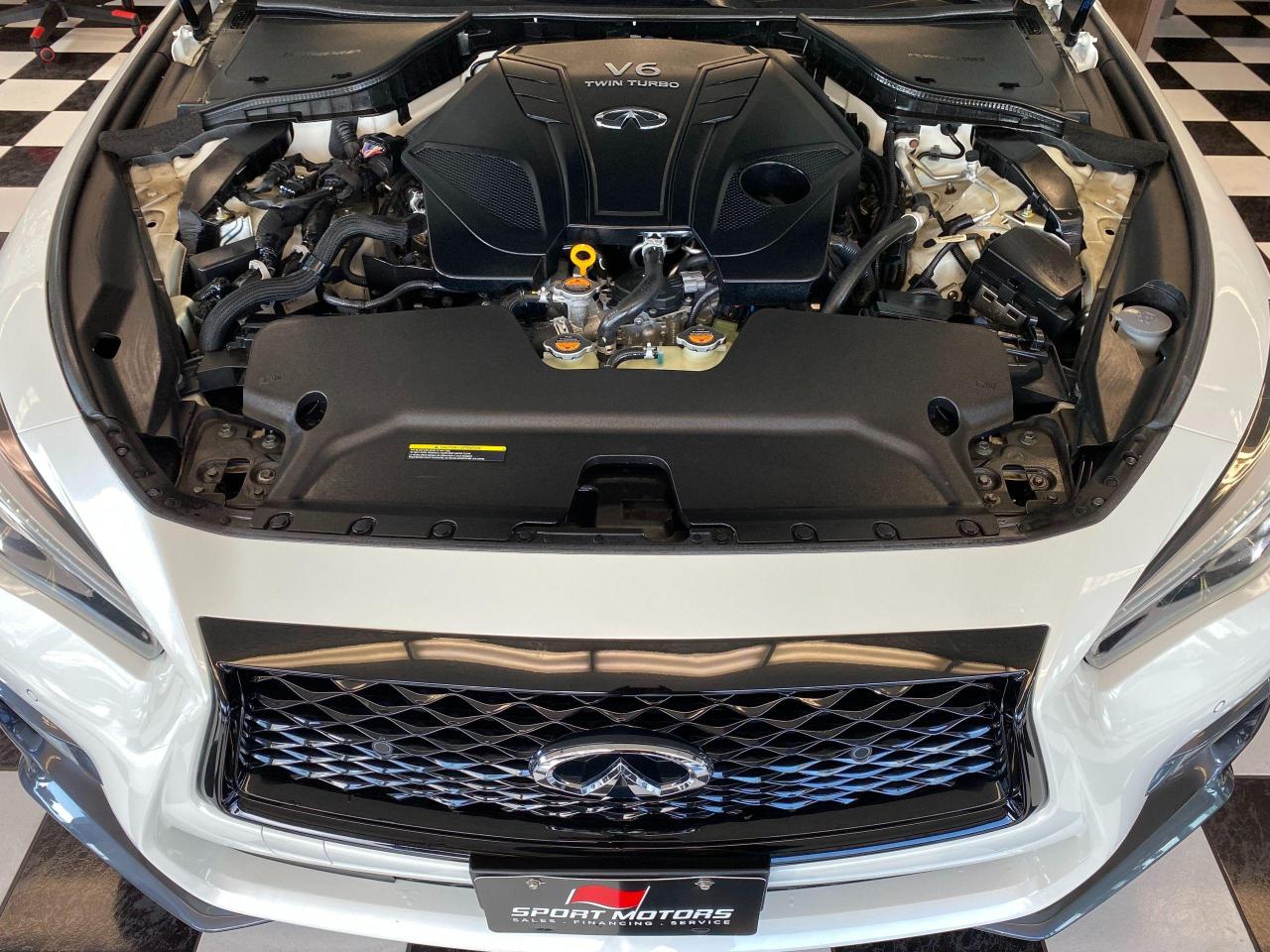 2019 Infiniti Q50 I-Line Red SPORT 400 AWD+TECH+360 Cam+CLEAN CARFAX - Photo #7