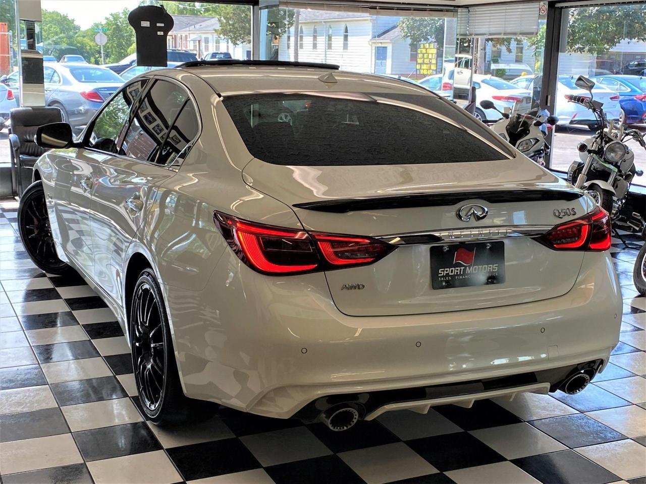 2019 Infiniti Q50 I-Line Red SPORT 400 AWD+TECH+360 Cam+CLEAN CARFAX - Photo #14