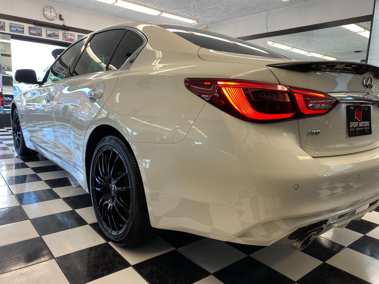 2019 Infiniti Q50 I-Line Red SPORT 400 AWD+TECH+360 Cam+CLEAN CARFAX - Photo #43