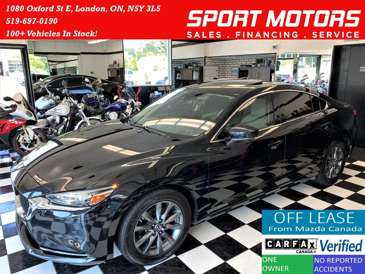2018 Mazda MAZDA6 GS-L+LaneKeep+BSM+Adaptive Cruise+GPS+CLEAN CARFAX