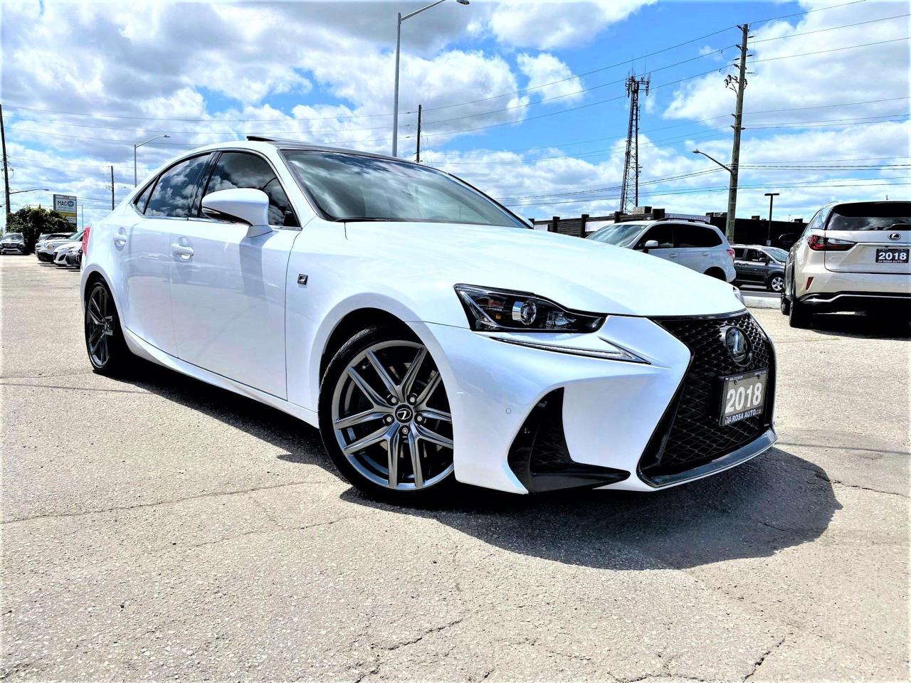 2018 Lexus IS IS 300 AWD F type RED LEATHER NO ACCIDENT NAV ROOF Photo2