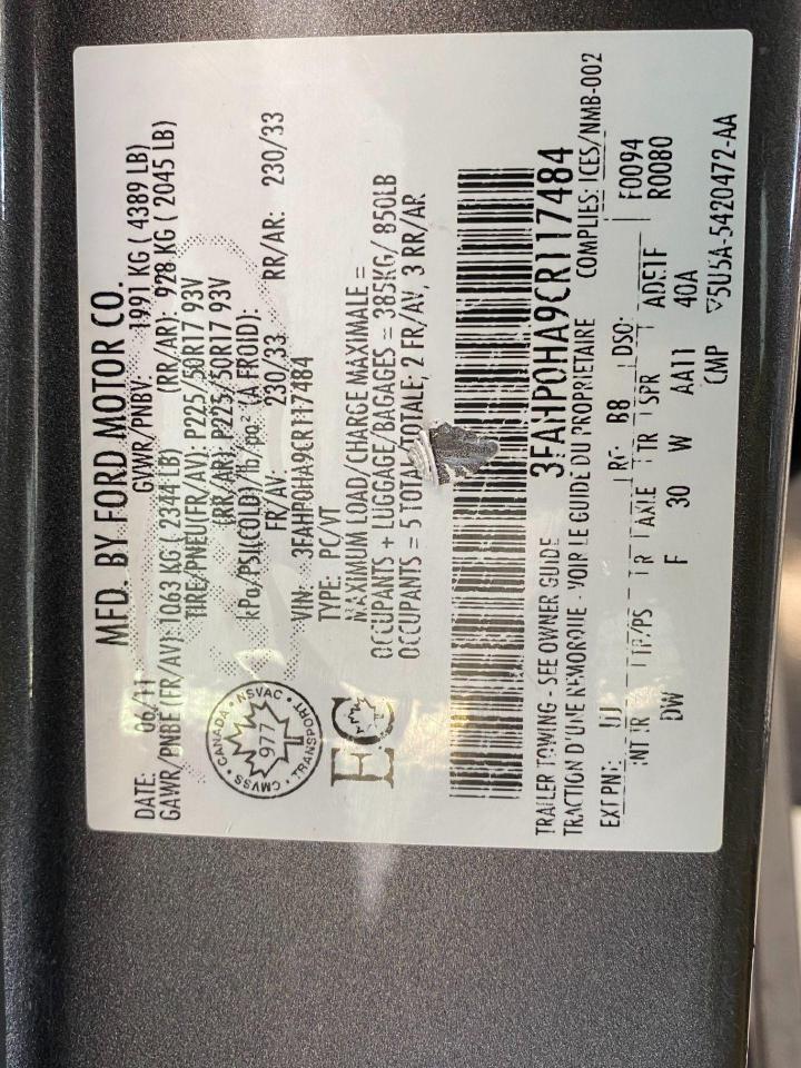 2012 Ford Fusion SE+New Tires & Brakkes+Power Options+CLEAN CARFAX Photo97