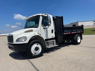<p><strong>INCREDIBLY VERSATILE SINGLE AXLE DUMP TRUCK WITH CUMMINS DIESEL</strong>- Super Clean Non Smoker Freightliner M2 106 with 11.5 Foot Dump Body. Truck is Rated for 35000 LBS GVWR (12000 Front/ 23000 Rear). Cummins 6.7L ISB Engine Rated at 300 HP with Allison 3500 Automatic Transmission. Locking Differential, Meritor Axles. Dual Side Storage Compartments plus Lower Utilitly Box. Set up to tow both Air Brake Trailers and Electric Brake Trailers. Large Pintle Hook Tow Package. Air Brakes. Air Seat. </p><p>Fully MTO Certified, Yellow Stickered and E-tested for $35800 or $34000 and you do your own Safety. </p><p><strong>No extra fees, plus HST and plates only.</strong></p><p>Jeff Stewart- 9053082384 (cell/text)<br />Joe Domotor- 5197550400 (cell/text)</p><p><strong>We do have Financing Programs Available OAC and would be happy further discuss those options over the Phone, Text or Email.</strong></p><p>Email- jdomotor@live.ca<br />Website- www.jdomotor.ca</p><p>Please be Mindful that we are a Two (2) Man Crew and function off <span style=text-decoration: underline;>Appointment Only</span>.</p><p>You must Call, Text or Message prior to coming out. Phone Numbers are listed but Facebook sometimes Hides them.</p><p>Please Refrain from the <em>Is This Available</em> Auto-Message. Listings are taken down as soon as they are sold.</p><p><strong>1-430 Hardy Rd, Brantford, Ontario, Canada</strong></p>