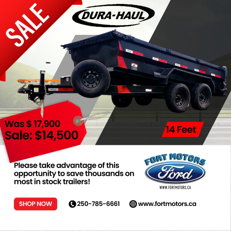 Image - 2021 DURA HAUL 14 FT DUMP TRAILER TANDEM AXLE