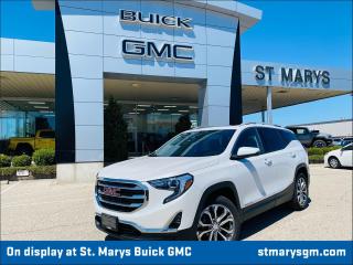 <div>Elevate your driving experience with the 2021 GMC Terrain SLT. This SUV offers luxurious features and advanced technology for a comfortable and convenient ride.</div><div> </div><div>Highlighted features include:</div><div> </div><div>- Leather interior for a sophisticated touch</div><div>- Sunroof to enjoy the open air while on the road</div><div>- Heated front seats and steering wheel for added comfort in colder weather</div><div>- Power seats for customizable seating positions</div><div>- Power liftgate for easy access to the cargo area</div><div>- HD rear vision backup camera for enhanced visibility while reversing</div><div>- Dual climate control for personalized temperature settings</div><div> </div><div>Visit ST MARYS BUICK GMC in ST MARYS to discover the 2021 GMC Terrain SLT today. Price plus HST & Licensing. UpAuto ensures each vehicle undergoes a thorough 150-point inspection for optimal quality. For more information, call us at 1-833-969-1582 or visit our website at www.stmarysgm.com. We look forward to serving you!</div>