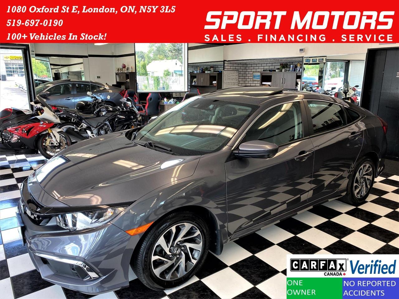 2019 Honda Civic EX+LaneKeep+Camera+ApplePlay+CLEAN CARFAX