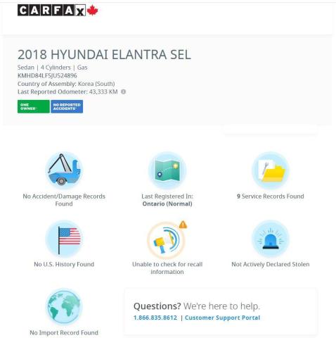 2018 Hyundai Elantra GL SE+Sunroof+Push Start+Blind Spot+CLEAN CARFAX Photo12