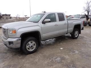 <p>2018 GMC Sierra 2500 HD SLE Double cab 4x4 6.5 ft box 6.0L v8 auto air tilt cruise pl pw pm alloys new tires , nice shape all highway km 187,000 km priced at $37900 plus taxes Conquest Truck & Auto Sales 149 Oak Point Hwy Winnipeg 204 633-1135 or online at www.conquesttruck.ca DP0789</p>