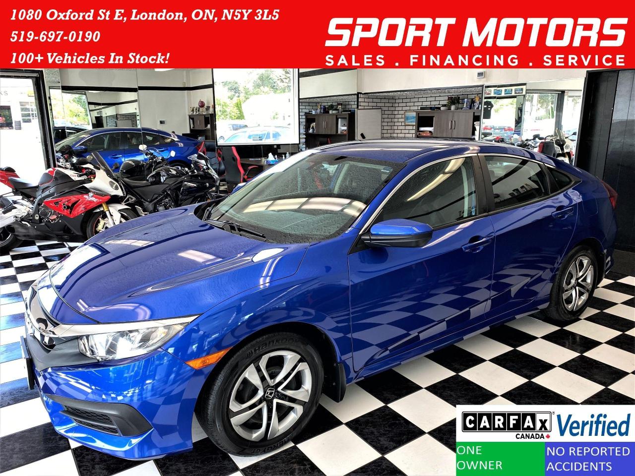 2017 Honda Civic LX+ApplePlay+Camera+Heated Seats+CLEAN CARFAX